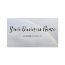 Rainbow Minimalist Business Card