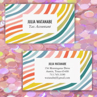 Rainbow Minimalist Stripes Handmade