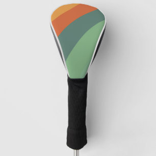 Rainbow Minimalist Stripes Handmade Golf Head Cover