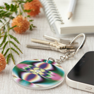 Rainbow Mirrors Key Ring