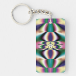 Rainbow Mirrors Key Ring