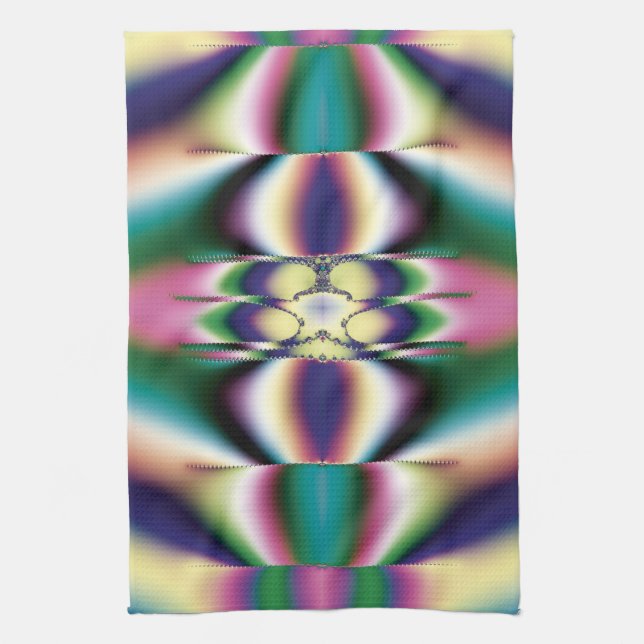 Rainbow Mirrors Tea Towel (Vertical)