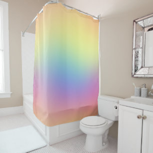RAINBOW MIST PATTERN SHOWER CURTAIN