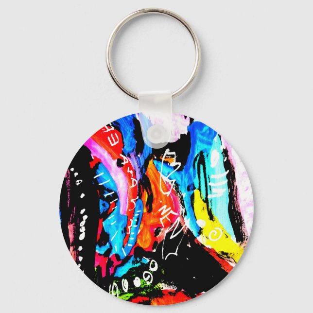 Rainbow mixed key ring (Front)