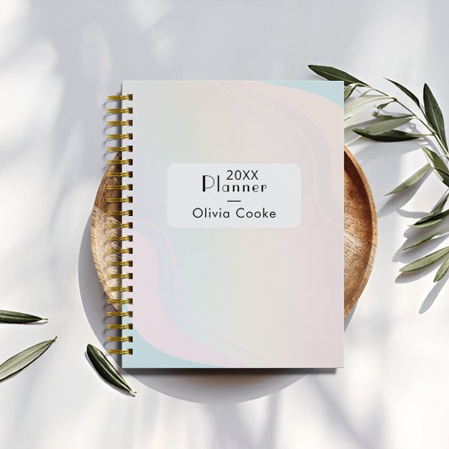 Rainbow Modern Planner With Custom Name (Rainbow Modern Planner With Custom Name)