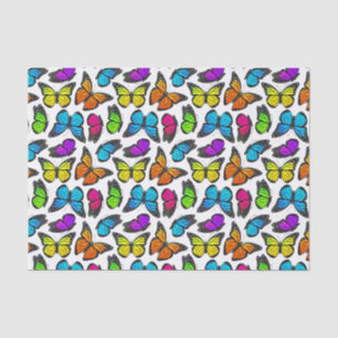 Rainbow Monarch Butterfly Pattern Tissue Paper