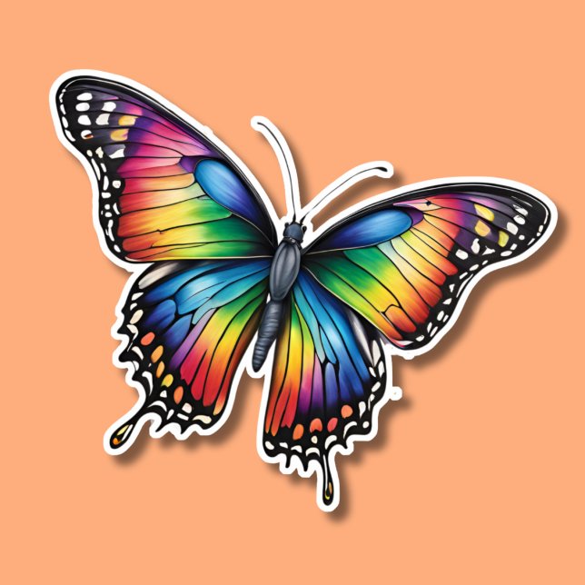 Rainbow Monarch Butterfly Waterproof  (Creator Uploaded)