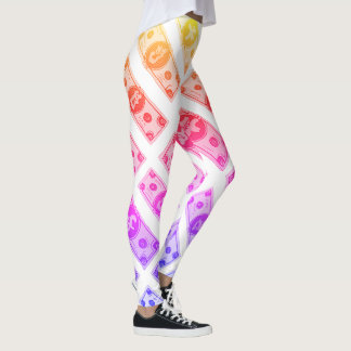 rainbow money leggings