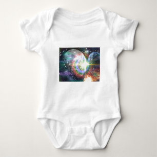 rainbow moon baby bodysuit