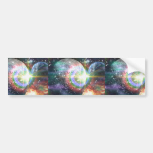rainbow moon bumper sticker