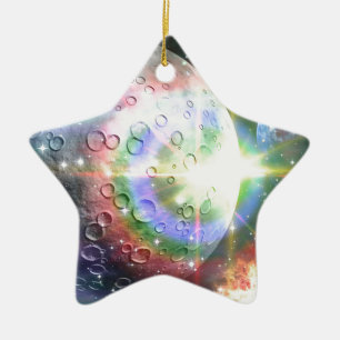 rainbow moon ceramic tree decoration
