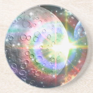 rainbow moon coaster