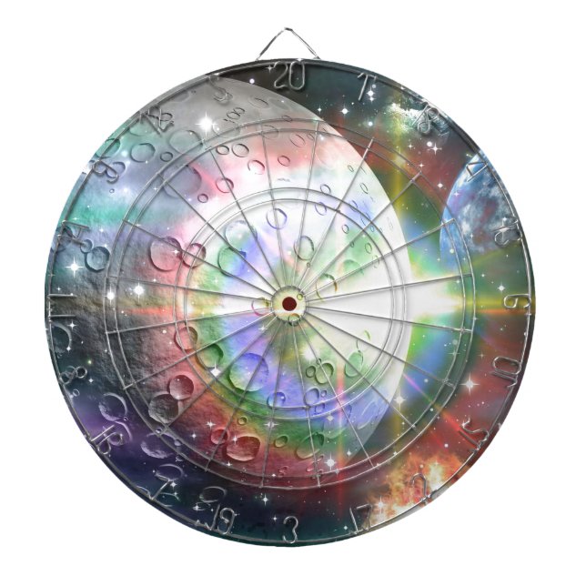 rainbow moon dartboard (Front)