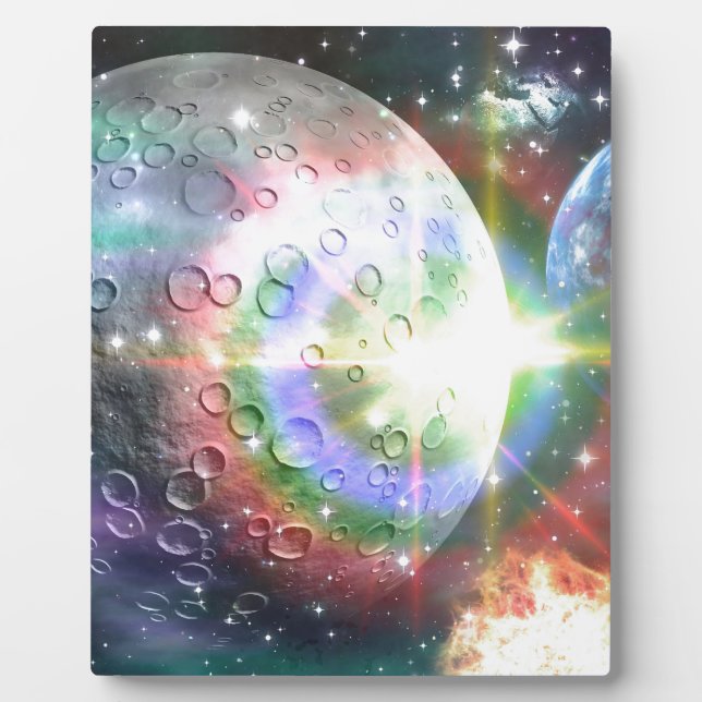 rainbow moon plaque (Front)