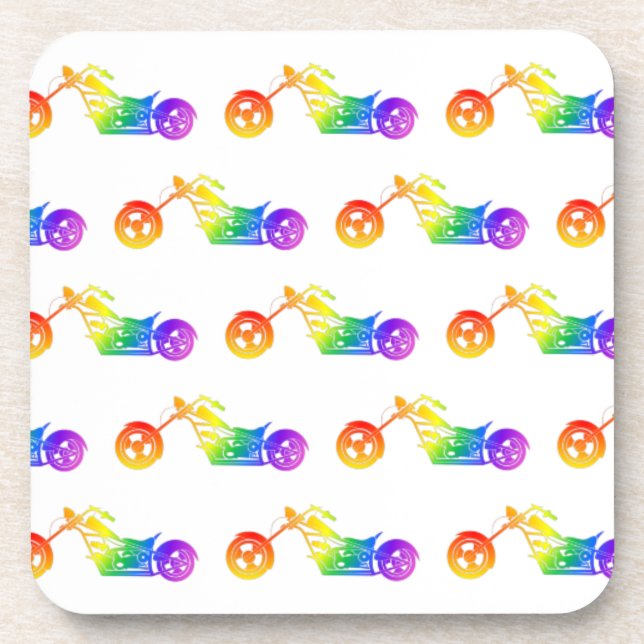 Rainbow Mortocycle Coaster (Front)