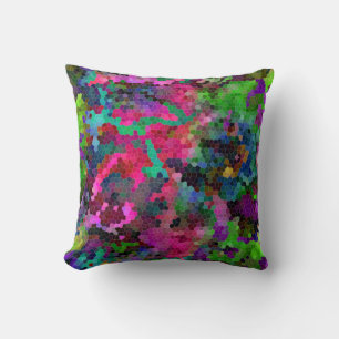 [Rainbow Mosaic] Stained-Glass Effect Cushion