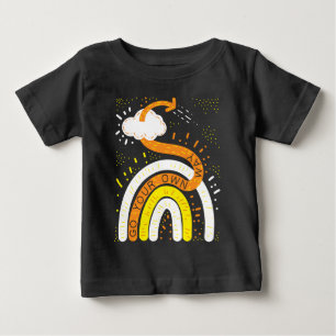 Rainbow Motivational Quote: Go Your Own Way Baby T-Shirt