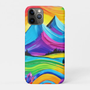 Rainbow Mountain Majesty Art iPhone 11 Pro Case