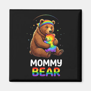 Rainbow mummy bear pregnancy announcement gay magnet