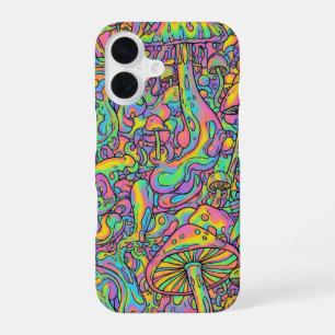  Rainbow mushrooms by Natasha Us   iPhone 16 Case