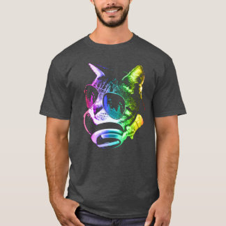 Rainbow Music Cat friend T-Shirt