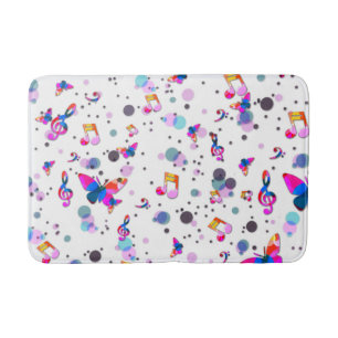 Rainbow Music Dancing Bath Mat