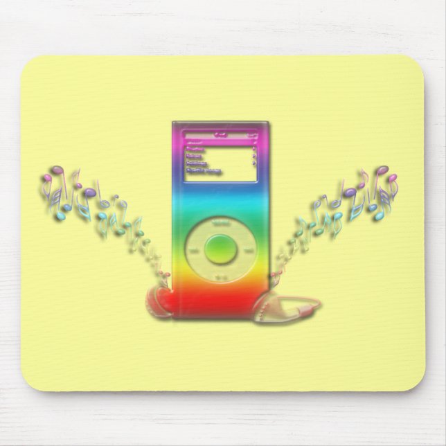 Rainbow Music Mouse Pad (Front)