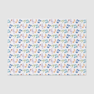 Rainbow Music Notes Tissue Paper
