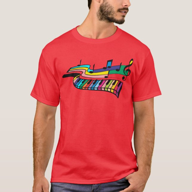 rainbow musical instrument vintage T-Shirt (Front)