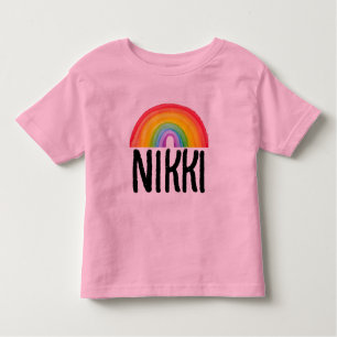 RAINBOW NAME PERSONALIZED TODDLERS T-SHIRTS