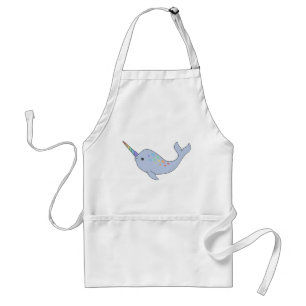 Rainbow Narwhal Apron