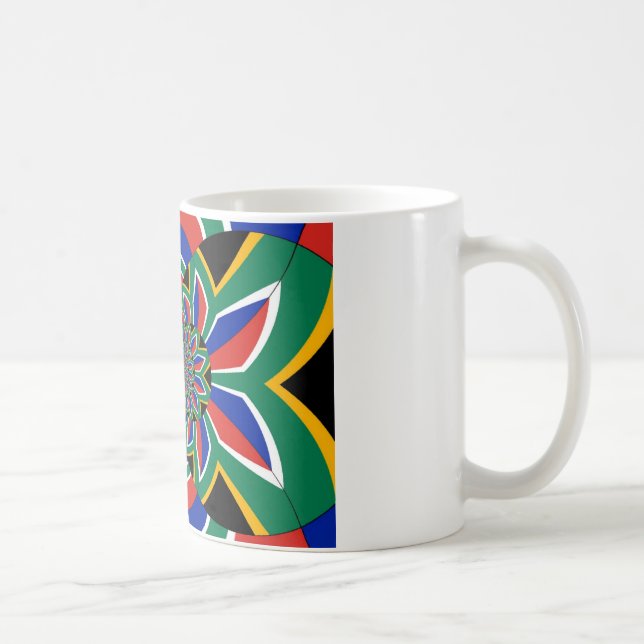 Rainbow Nation: Vibrant South Africa Art Print Coffee Mug (Right)