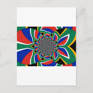 Rainbow Nation: Vibrant South Africa Art Print Postcard