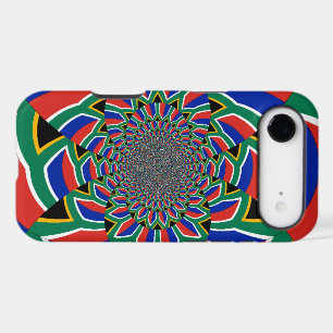 Rainbow Nation   Vibrant South Africa Flag Kaleido