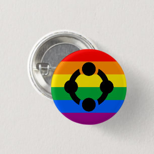 Rainbow Niche Pride Flag 3 Cm Round Badge