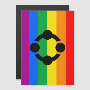 Rainbow Niche Pride Flag Magnetic Invitation