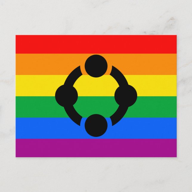 Rainbow Niche Pride Flag Postcard (Front)