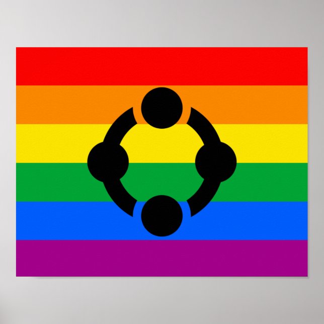 Rainbow Niche Pride Flag Poster (Front)