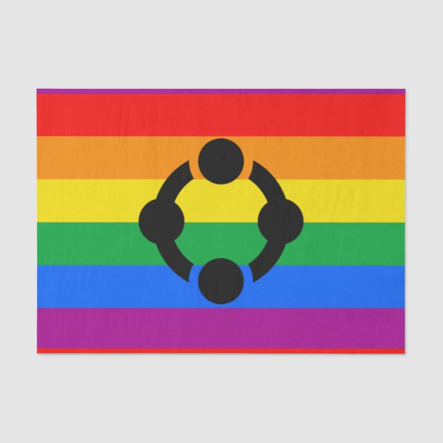 Rainbow Niche Pride Flag Tissue Paper (Front)