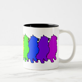 Rainbow Norwegian Forest Two-Tone Coffee Mug