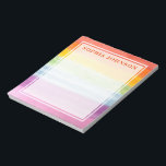 Rainbow Notes<br><div class="desc">Fun customisable notepad with a watercolor rainbow background.</div>