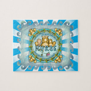 Rainbow Nurse Motto Jigsaw Puzzle