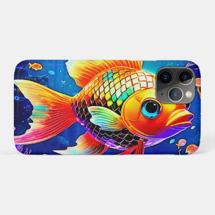 Rainbow Ocean Reef Fish Design iPhone 11 Pro Case