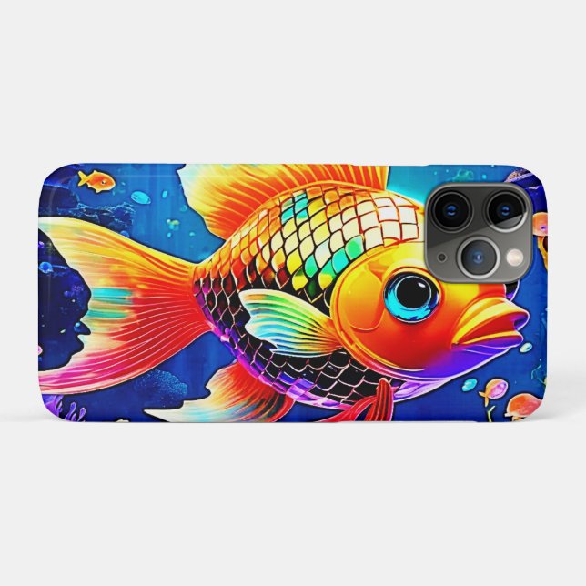 Rainbow Ocean Reef Fish Design Case-Mate iPhone Case (Back (Horizontal))