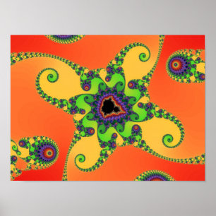 Rainbow Octopuses Poster