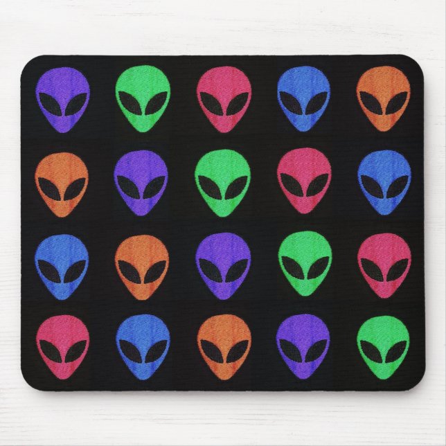 Rainbow of Aliens Mouse Pad (Front)