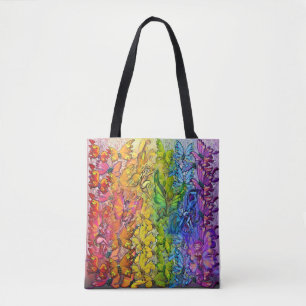 Rainbow of Butterflies and Faeries Tote Bag