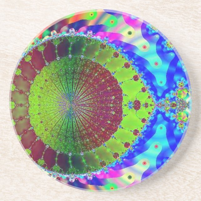 Rainbow of Circles Coaster (Front)