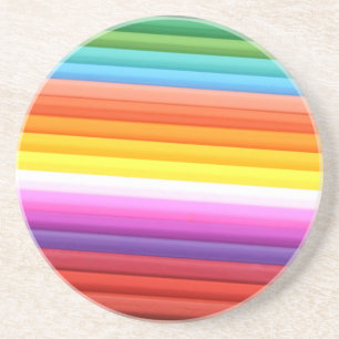 Rainbow of Coloured Pencils.png Coaster