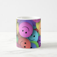 Rainbow of Colourful Happy Faces